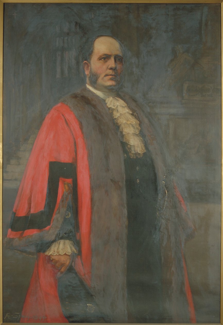 Sir Thomas Vezey Strong, Lord Mayor 1910. by Annie E Spong