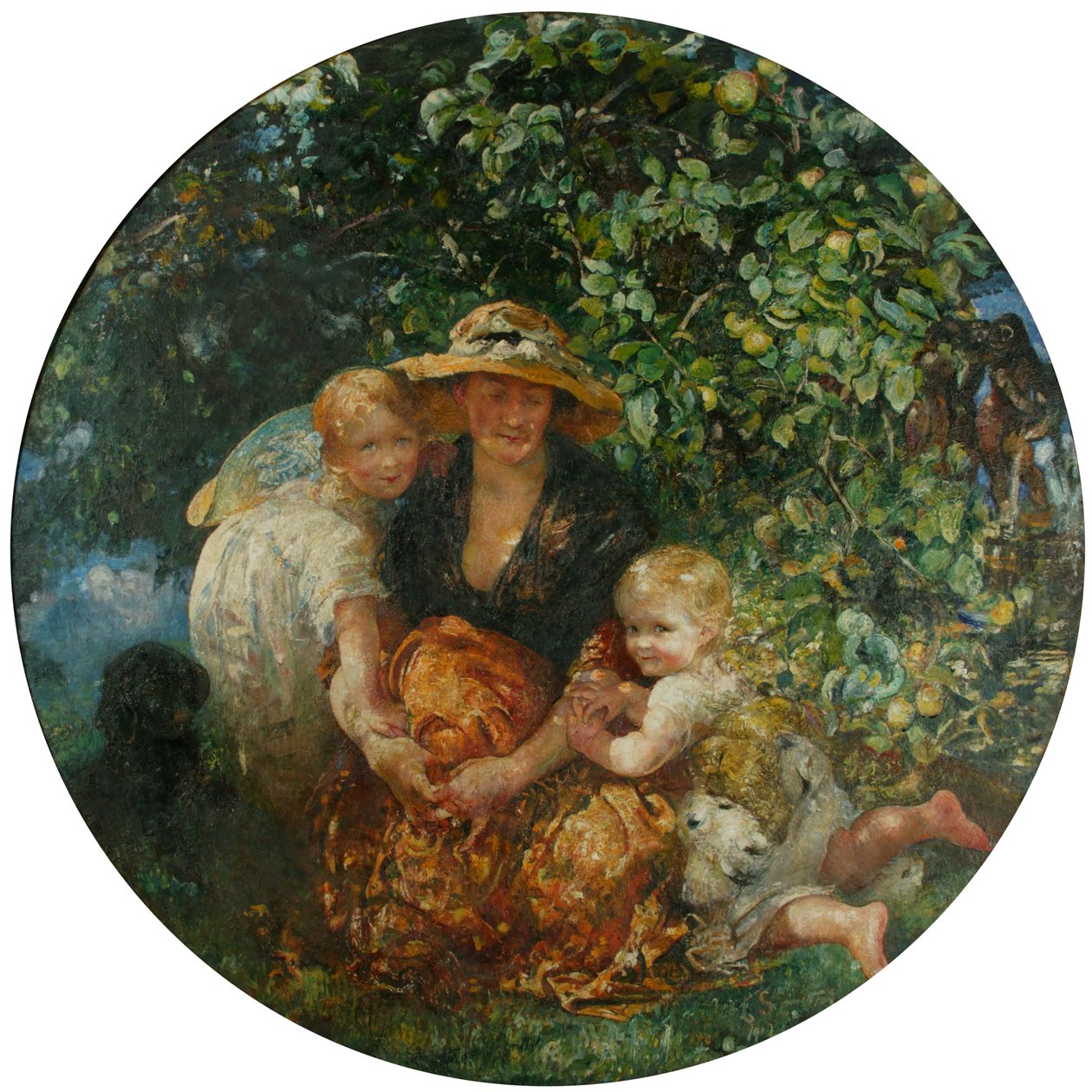 Bayan A Scott-Elliot ve Çocuklar by Annie Louisa Swynnerton