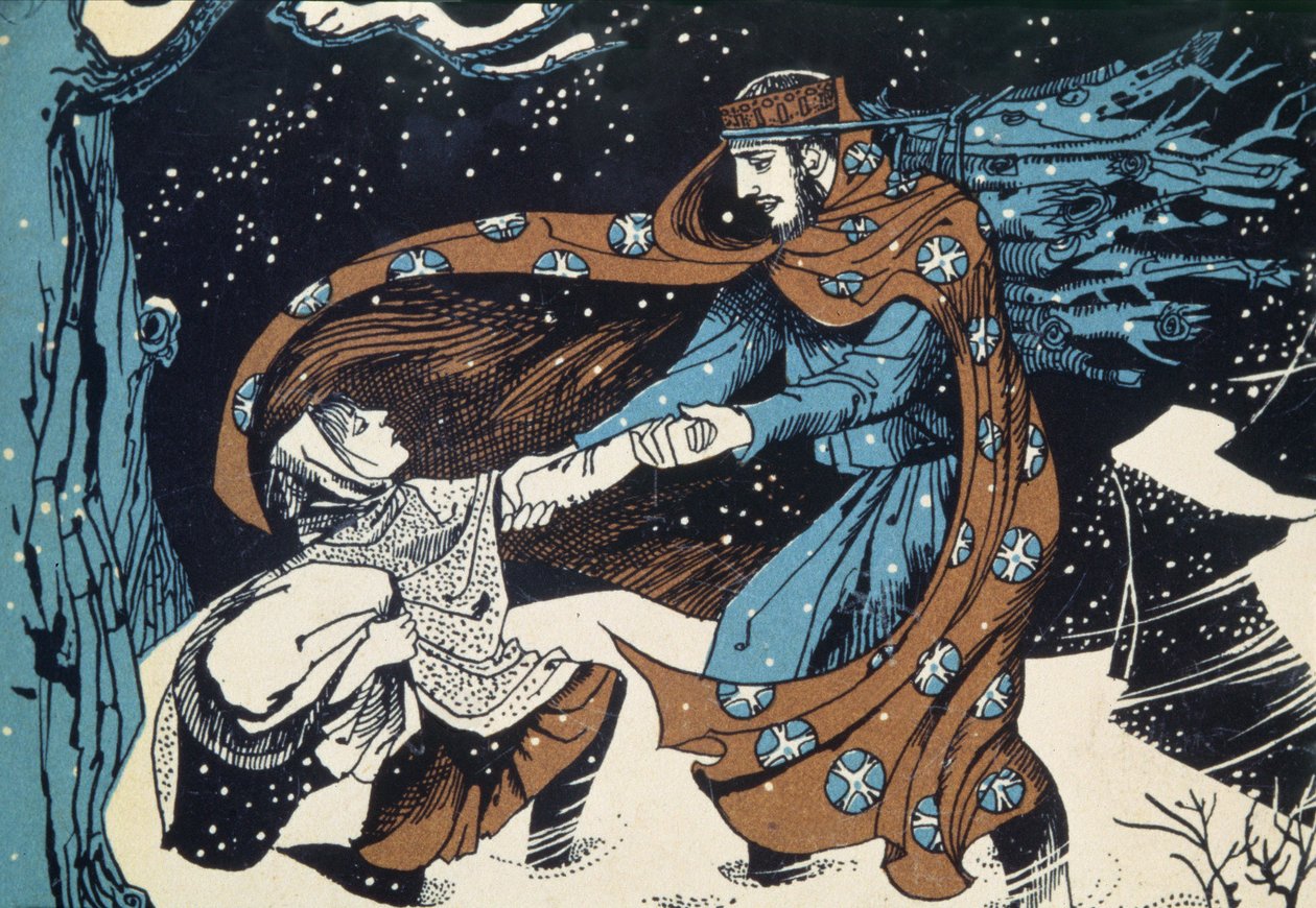Kral Wenceslas, Anonim Noel kitabı illüstrasyonu by Unbekannt Unbekannt