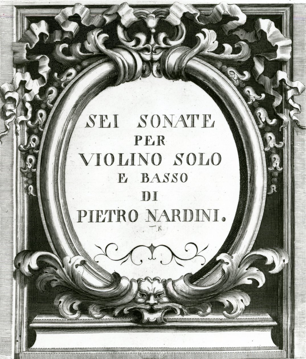 Music cover sheet for violin by Pietro Nardini  by Unbekannt Unbekannt
