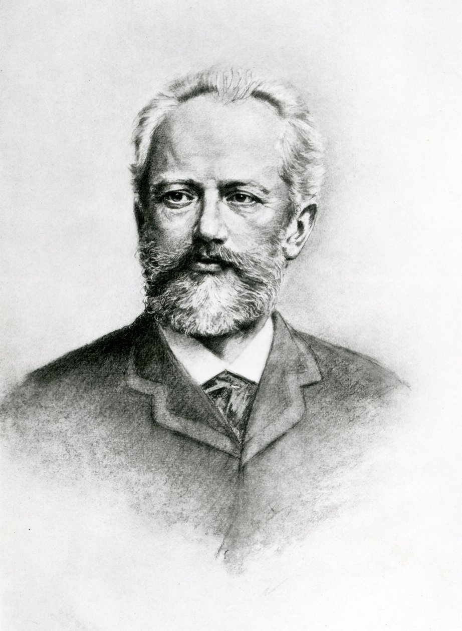 Piotr İlyiç Çaykovski (1840-93) (litografi) by Unbekannt Unbekannt