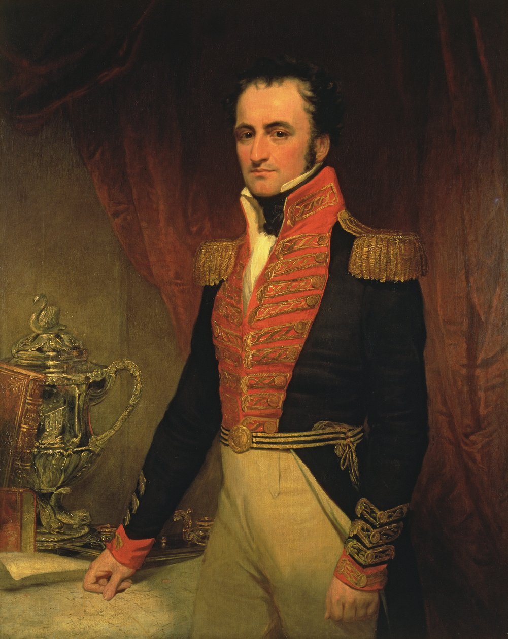 Amiral Sir James Stirling'in (1791-1865), Batı Avustralya'nın ilk Valisi 1829-39, c.1833'ün portresi by Unbekannt Unbekannt