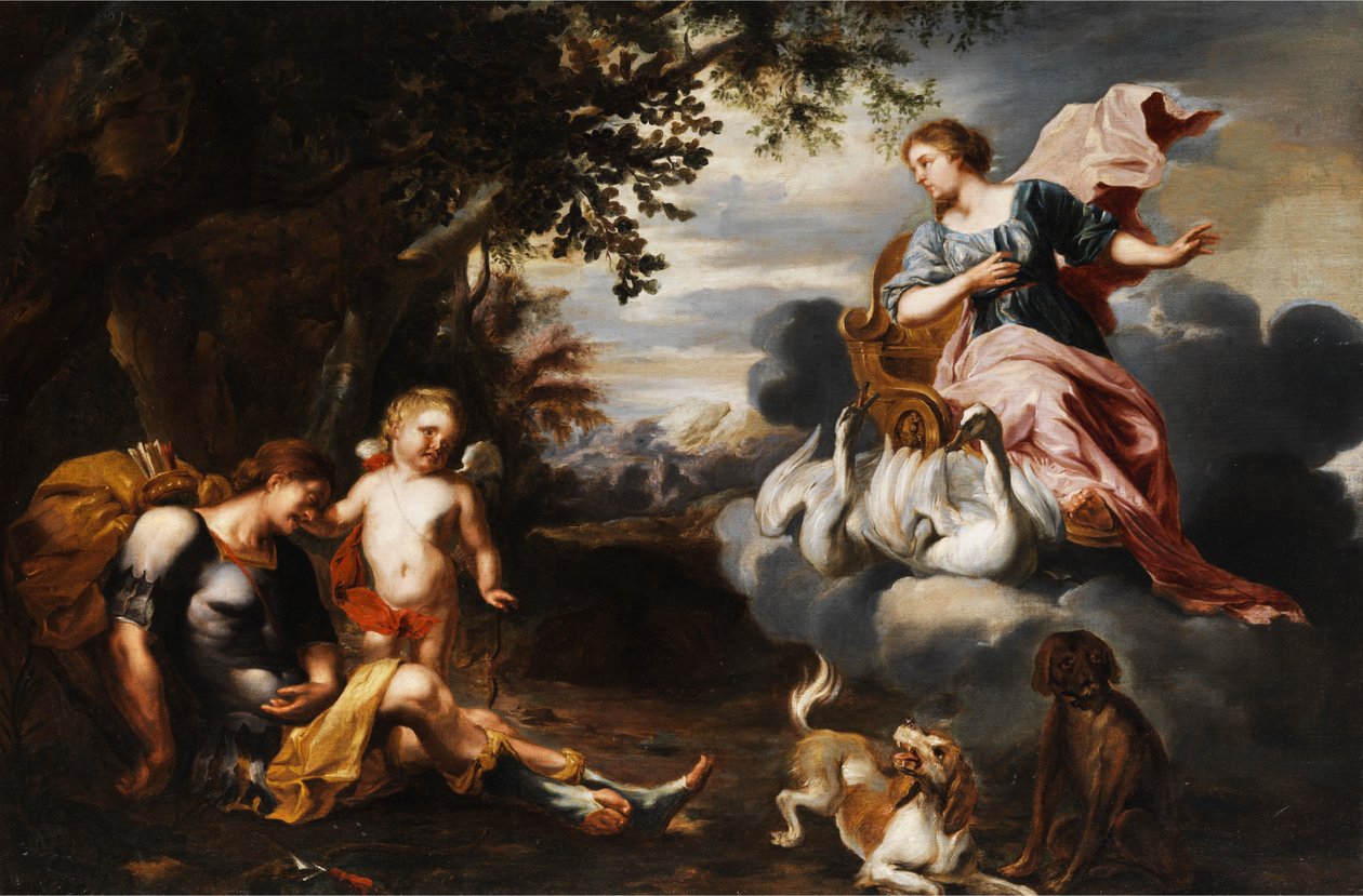 Venüs ve Adonis by Unknown