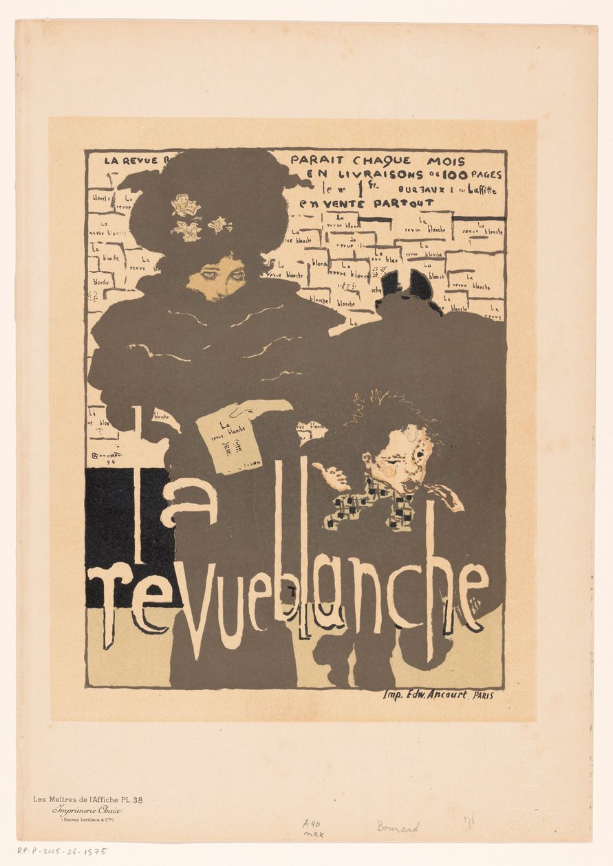 La Revue Blanche için reklam Poster Masters (nesne üzerinde seri başlığı) by Anonymous