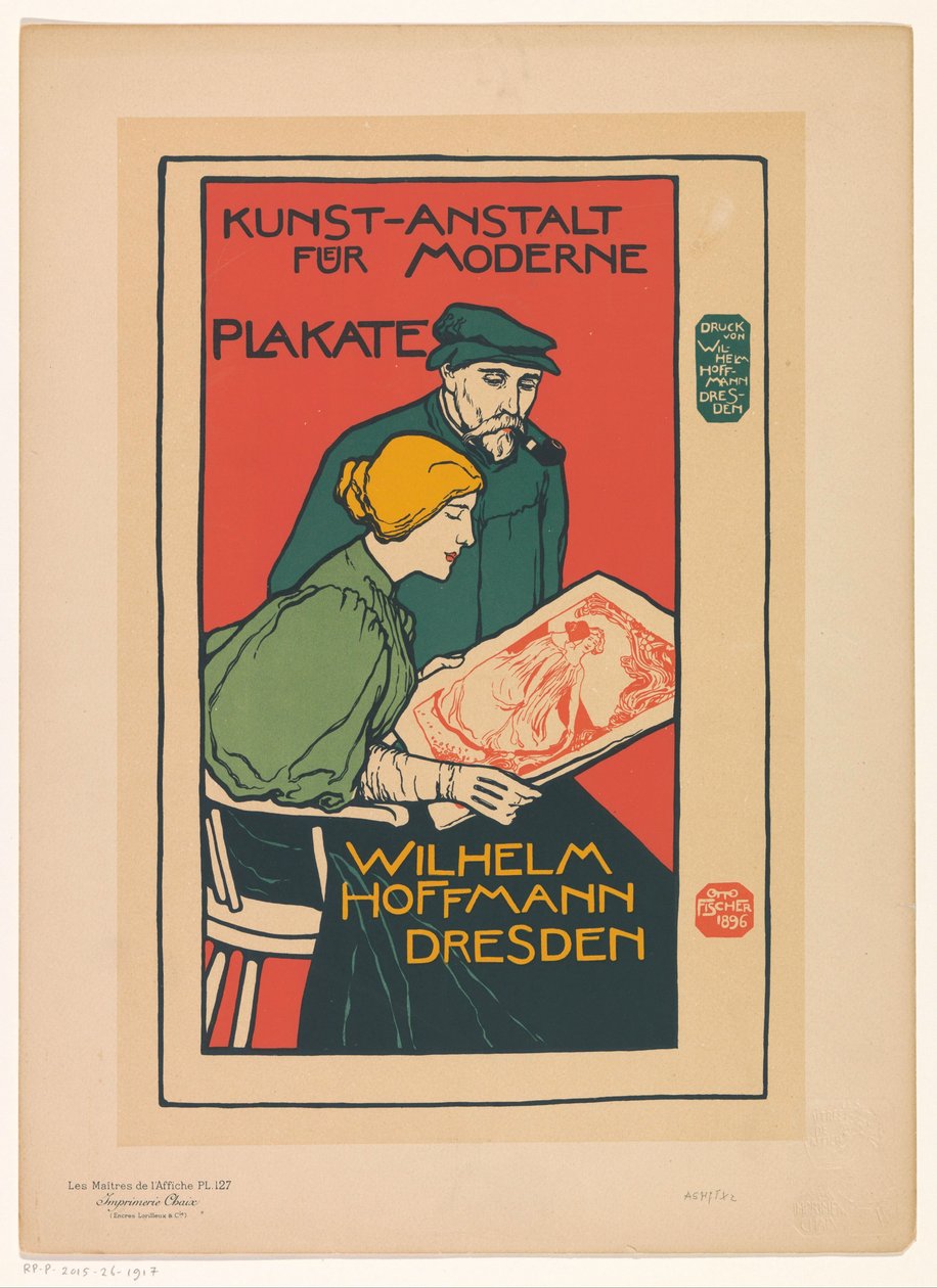 Kunst-Anstalt für Moderne Plakate için Reklam Les Maitres de l