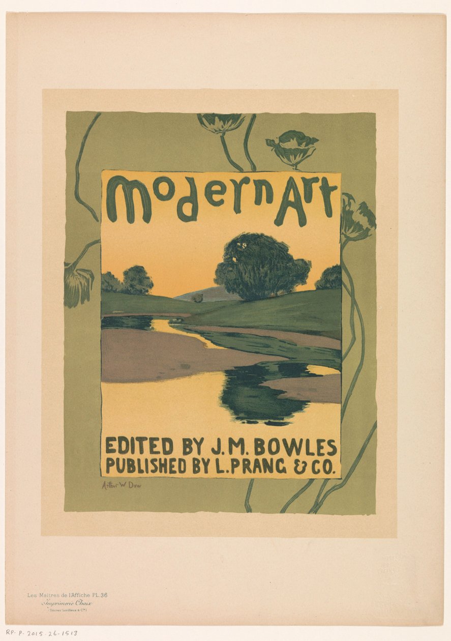 Modern Art Les Maitres de l'Affiche dergisinin reklamı (nesne üzerine seri başlığı) by Anonymous