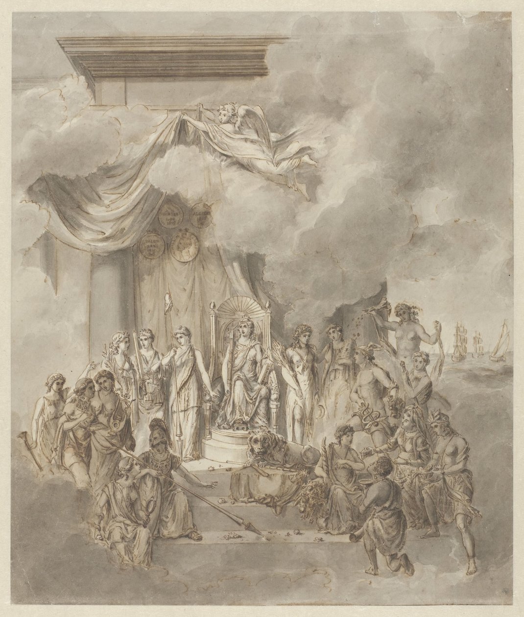 Kral I. William'ın saltanatının alegorisi, 1838 by Anonymous