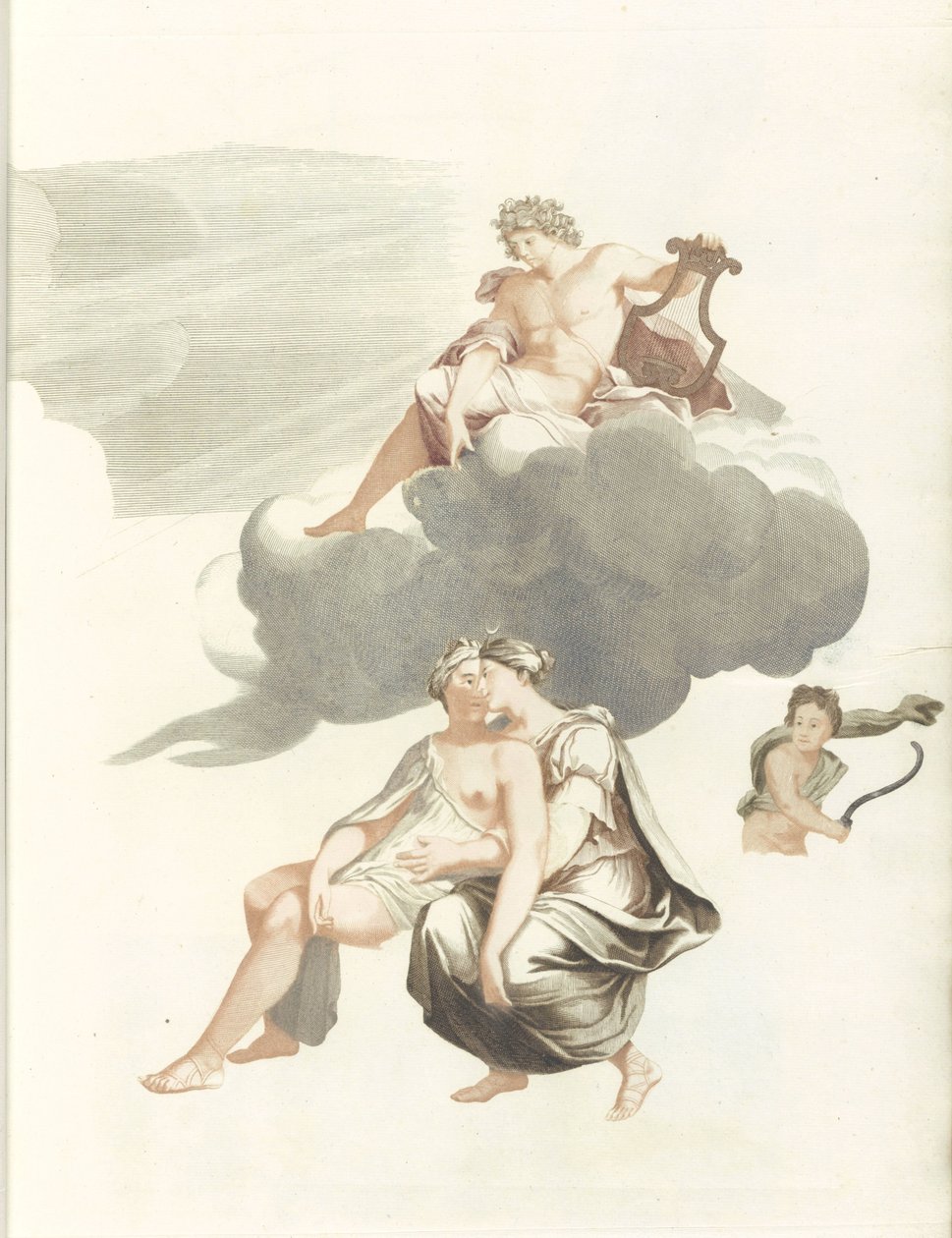 Bulutlarda Apollo ve Callisto ile Jüpiter by Anonymous