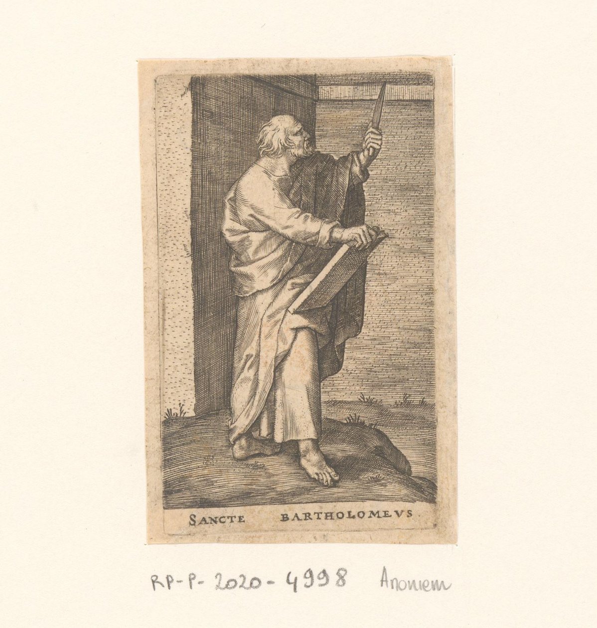 Havari Bartholomeos Sancte Bartholomew (nesne üzerindeki başlık) Havariler (dizi adı) by Anonymous
