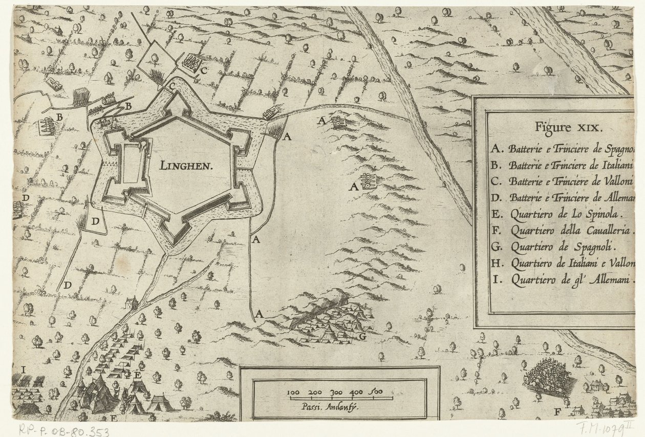 Lingen Kuşatması ve Fethi Spinola, 1605 by Anonymous