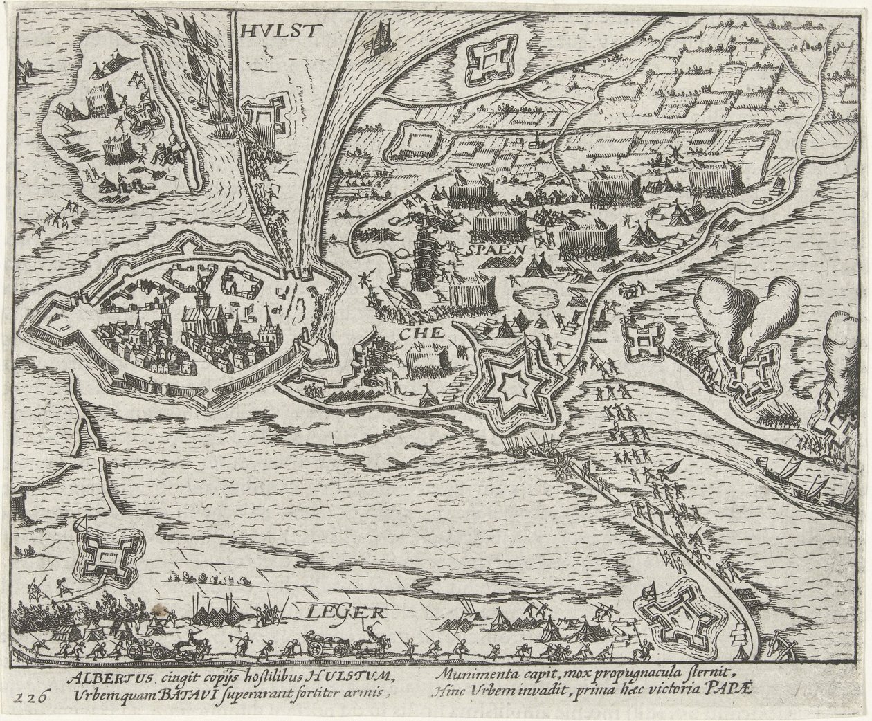 Arşidük Albrecht tarafından Hulst Kuşatması, 1596 by Anonymous