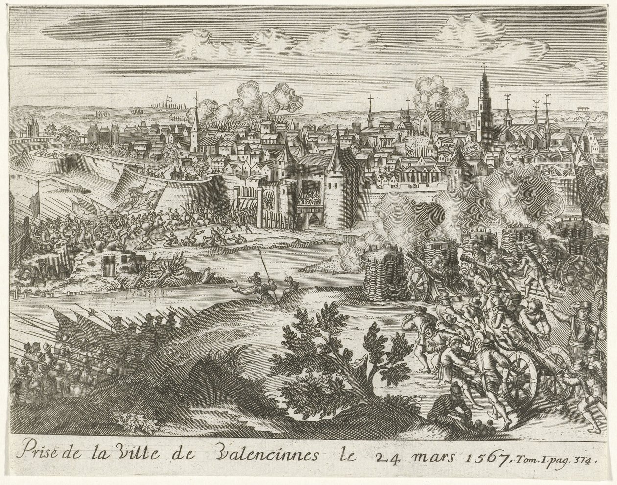 Beleg van Valenciennes, 1567 24 Mart 1567