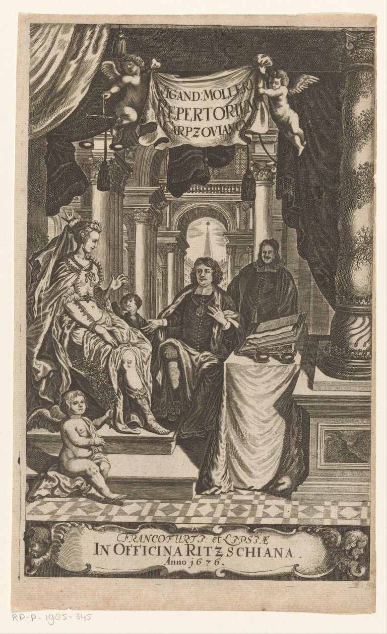 Gregor Carpzov Wigand Molleri Carpzovianum (nesne üzerindeki başlık) Başlık sayfası: Wigand Möller, 1676 by Anonymous