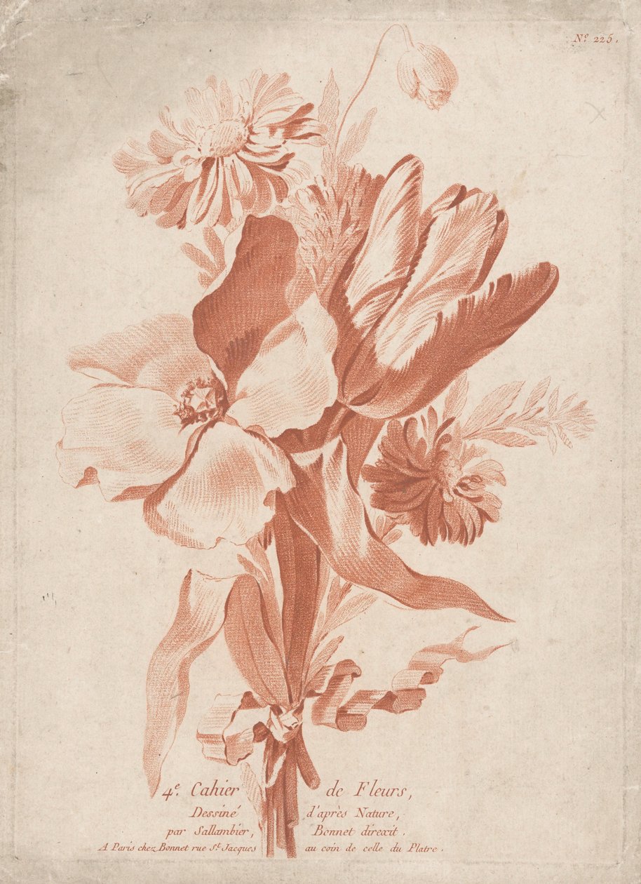 Çiçekler 4 Cahier de Fleurs (nesne üzerinde dizi başlığı) by Anonymous