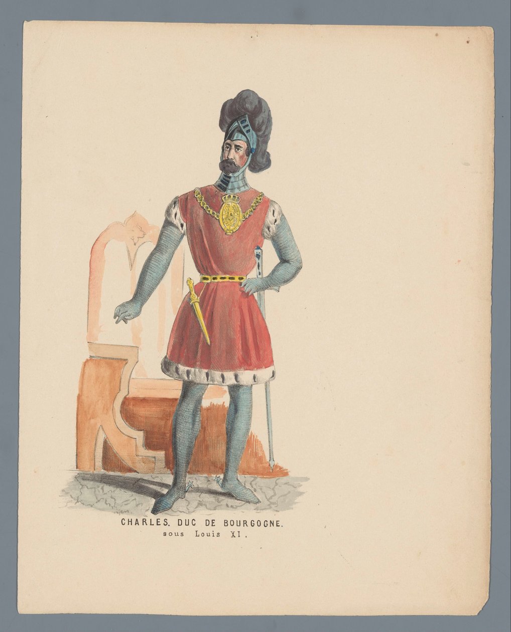 Charles. Burgonya Dükü. Louis XI altında (nesne üzerindeki başlık) by Anonymous