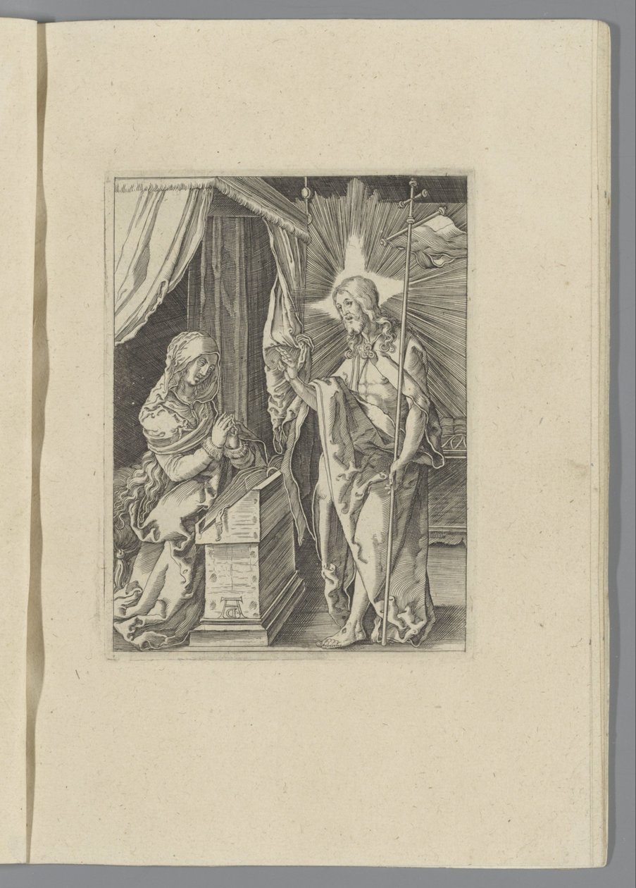 Mesih Annesine Görünüyor Küçük Tutku (dizi adı) Passio Christi Ab Alberto Durer Nurenburgensi Effigiata (dizi adı) by Anonymous
