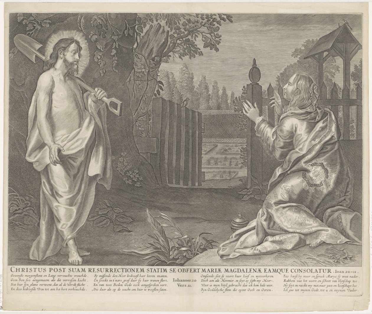 Christ verschijnt als tuinman aan Mary Magdalen (Bana dokunma) İsa dirilişinden hemen sonra Magdalalı Meryem