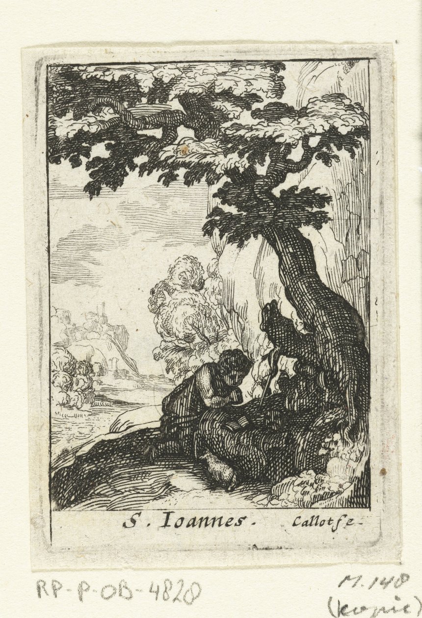 Tövbekar Vaftizci Yahya S. Ioannes (nesne üzerindeki başlık) Tövbekar Azizler (dizi adı) by Anonymous
