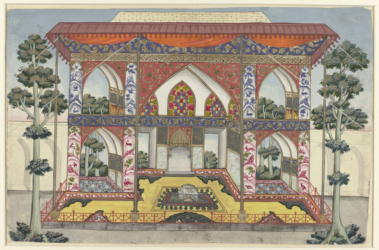 İran Şahı I. Safi'nin Özel Seyirci Salonu by Anonymous