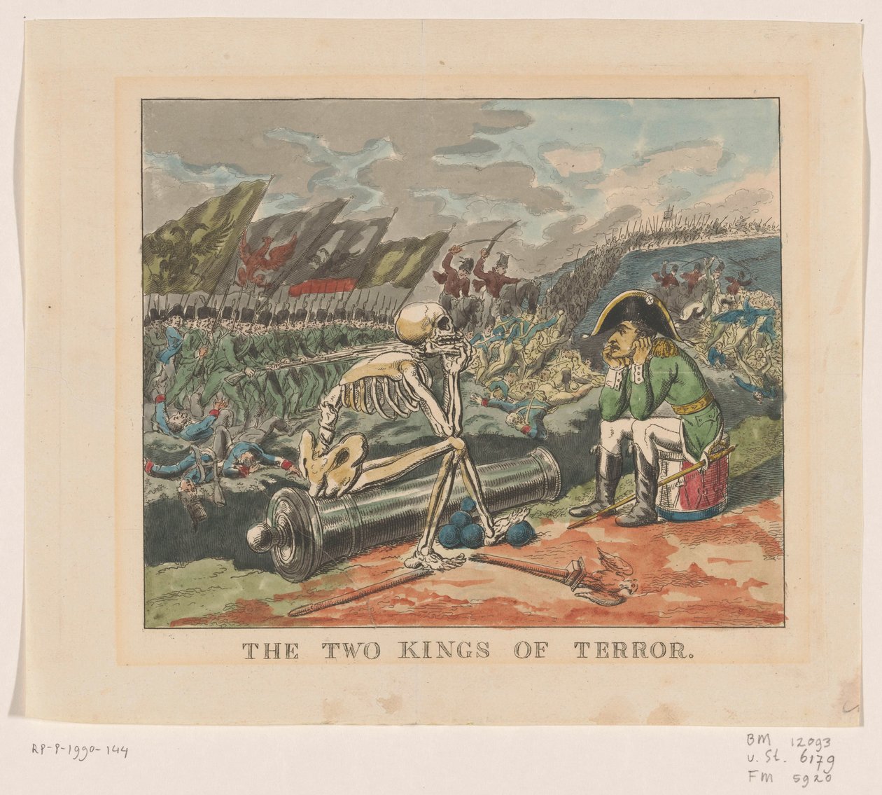 Terörün İki Kralı, 1813 Terörün iki kralı (nesne üzerindeki başlık) by Anonymous