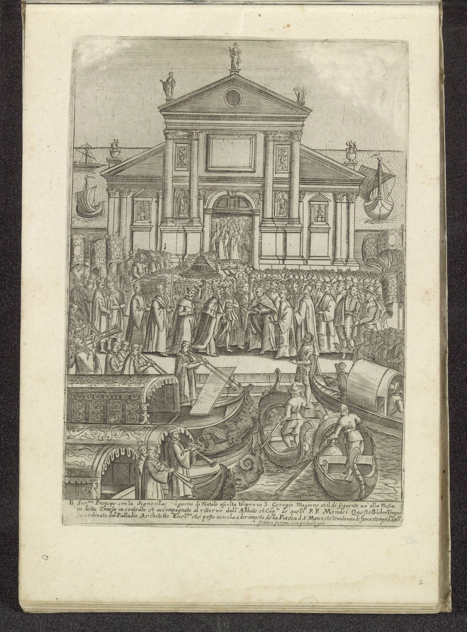 Doge en Serenissima Signoria voor de kerk van San Giorgio Maggiore te Venetië Sahneler uit het Venetiaanse leven (dizi adı) Habiti d