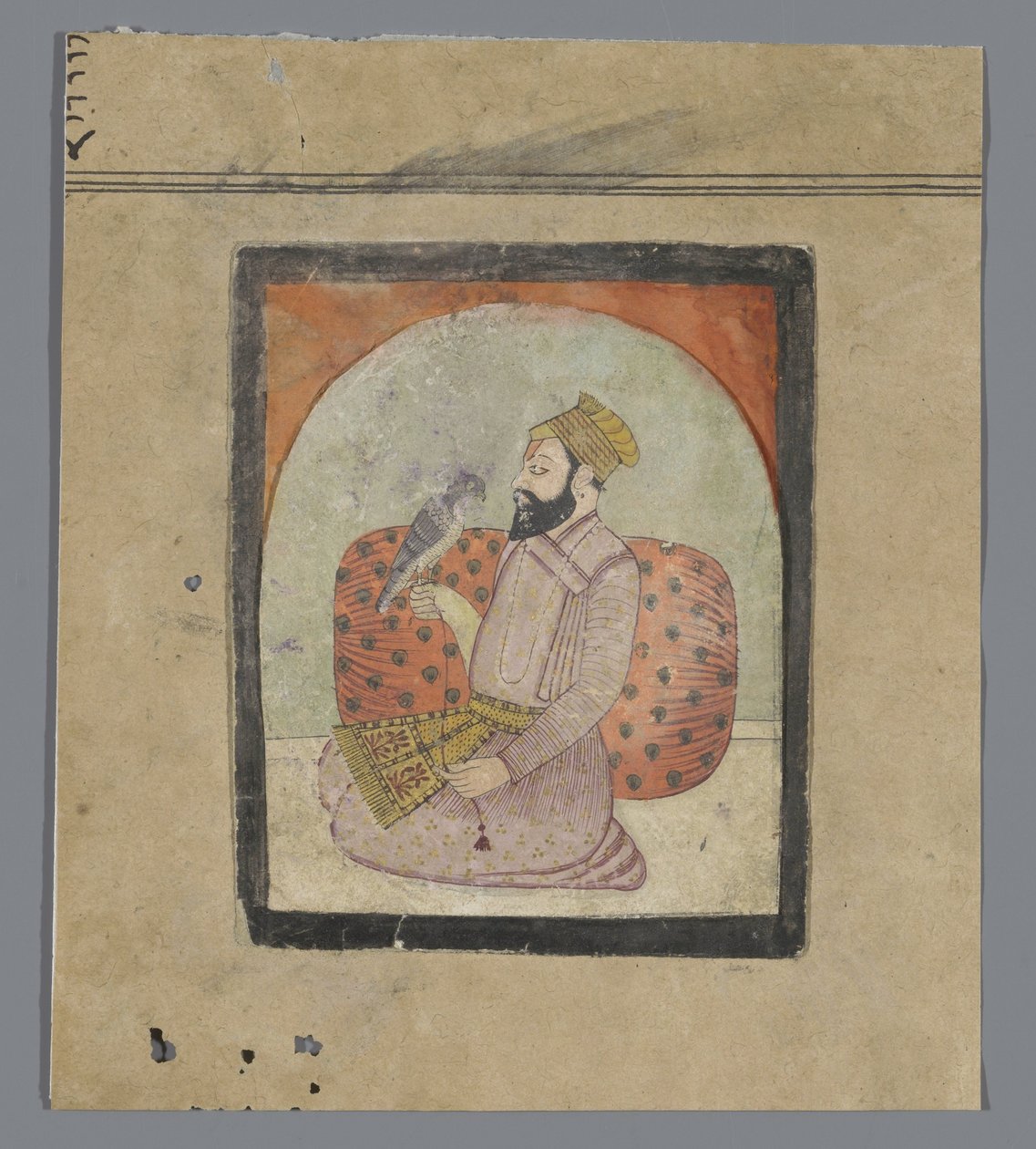 Bir şahin olan bir Hindu adam by Anonymous