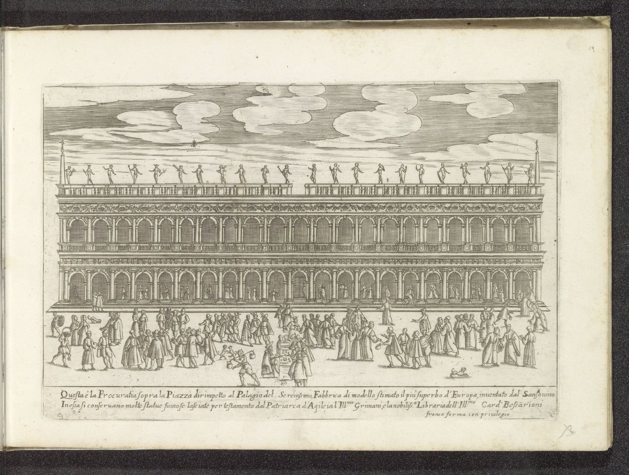 Cephe van de Biblioteca Marciana te Venetië Sahneler uit het Venetiaanse leven (dizi adı) Habiti d