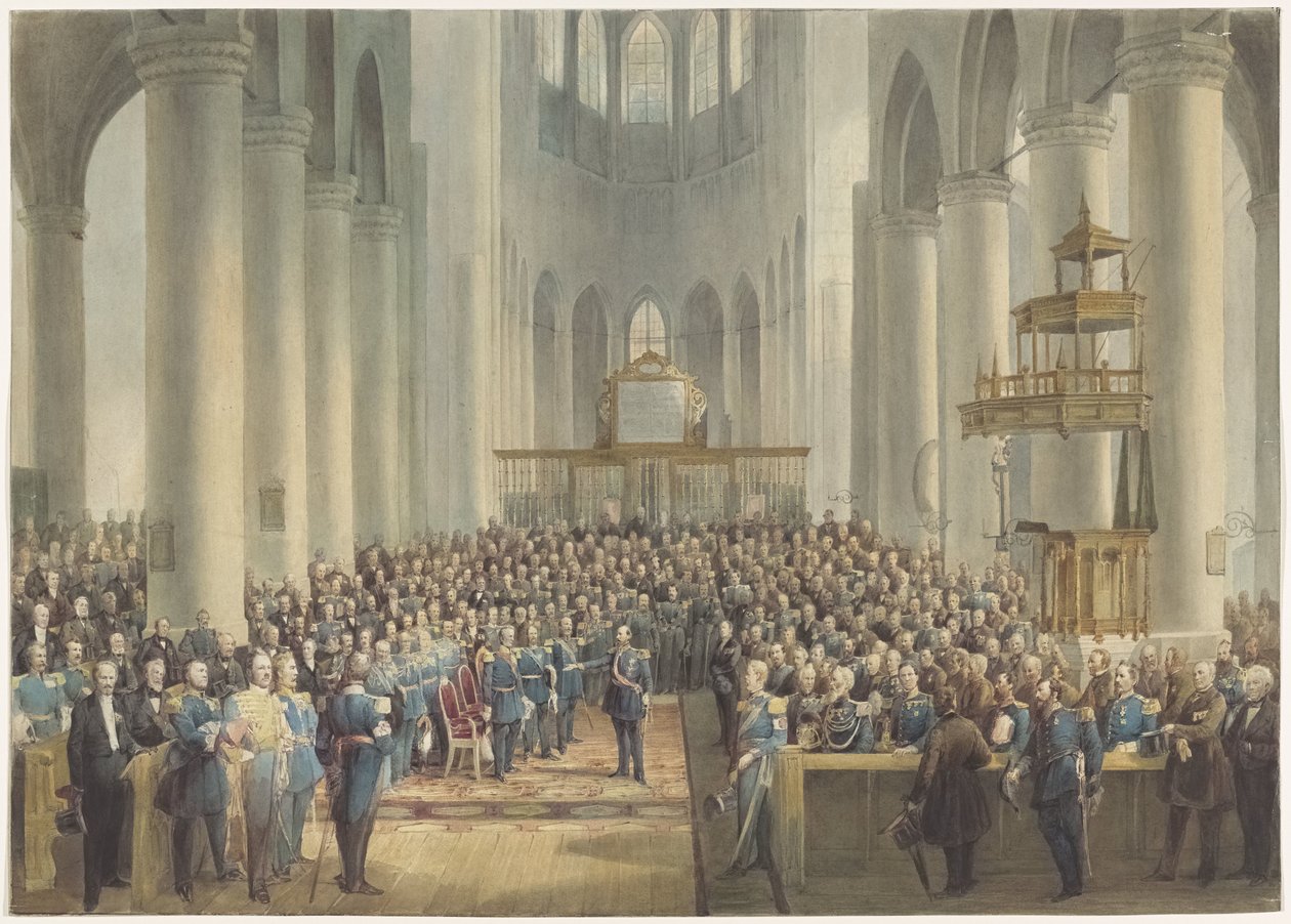 1813-1815 gazileri onuruna kutlama, 1865 by Anonymous