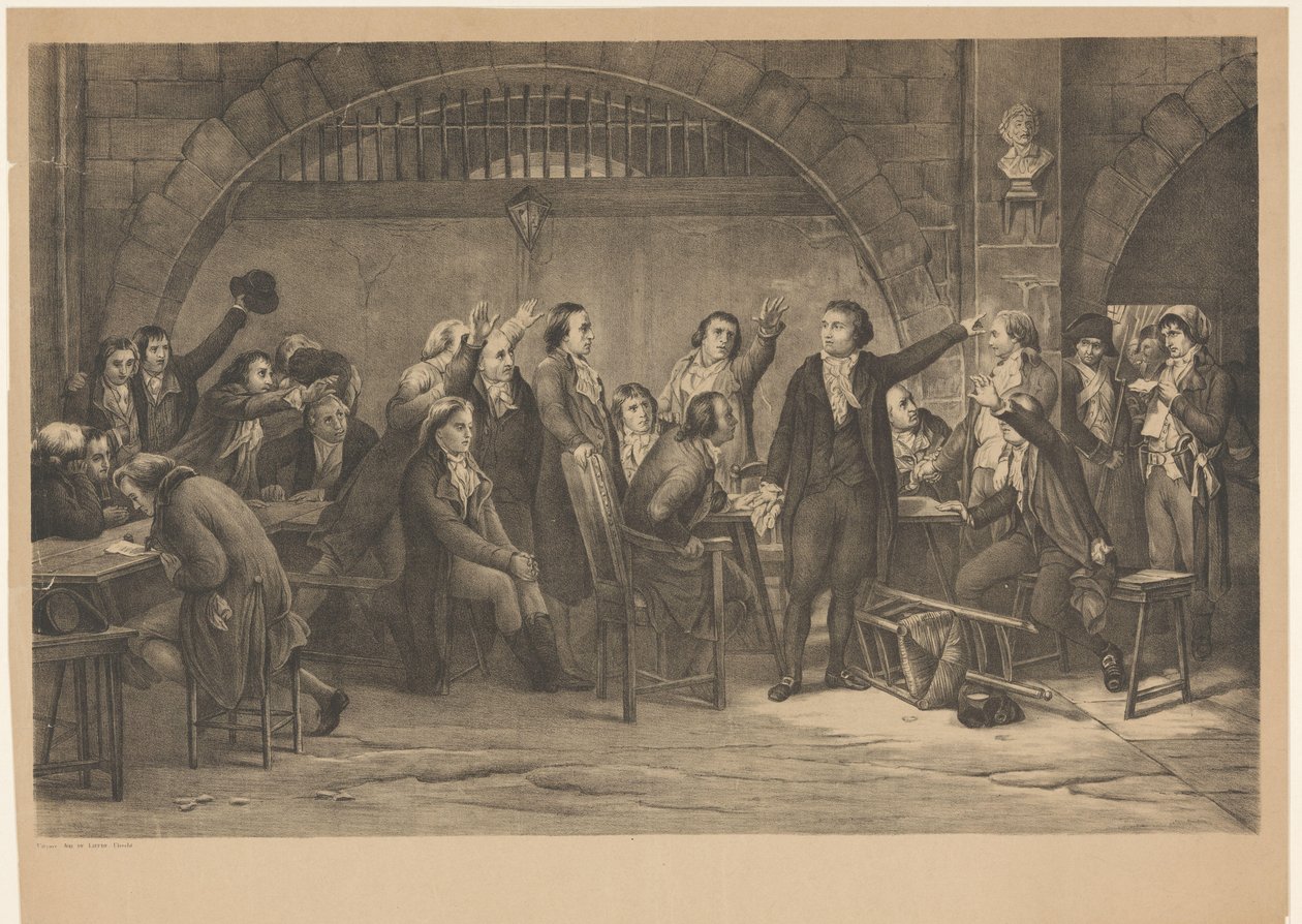 Girondinlerin Tutsağı 1793 (nesne üzerindeki başlık) by Anonymous