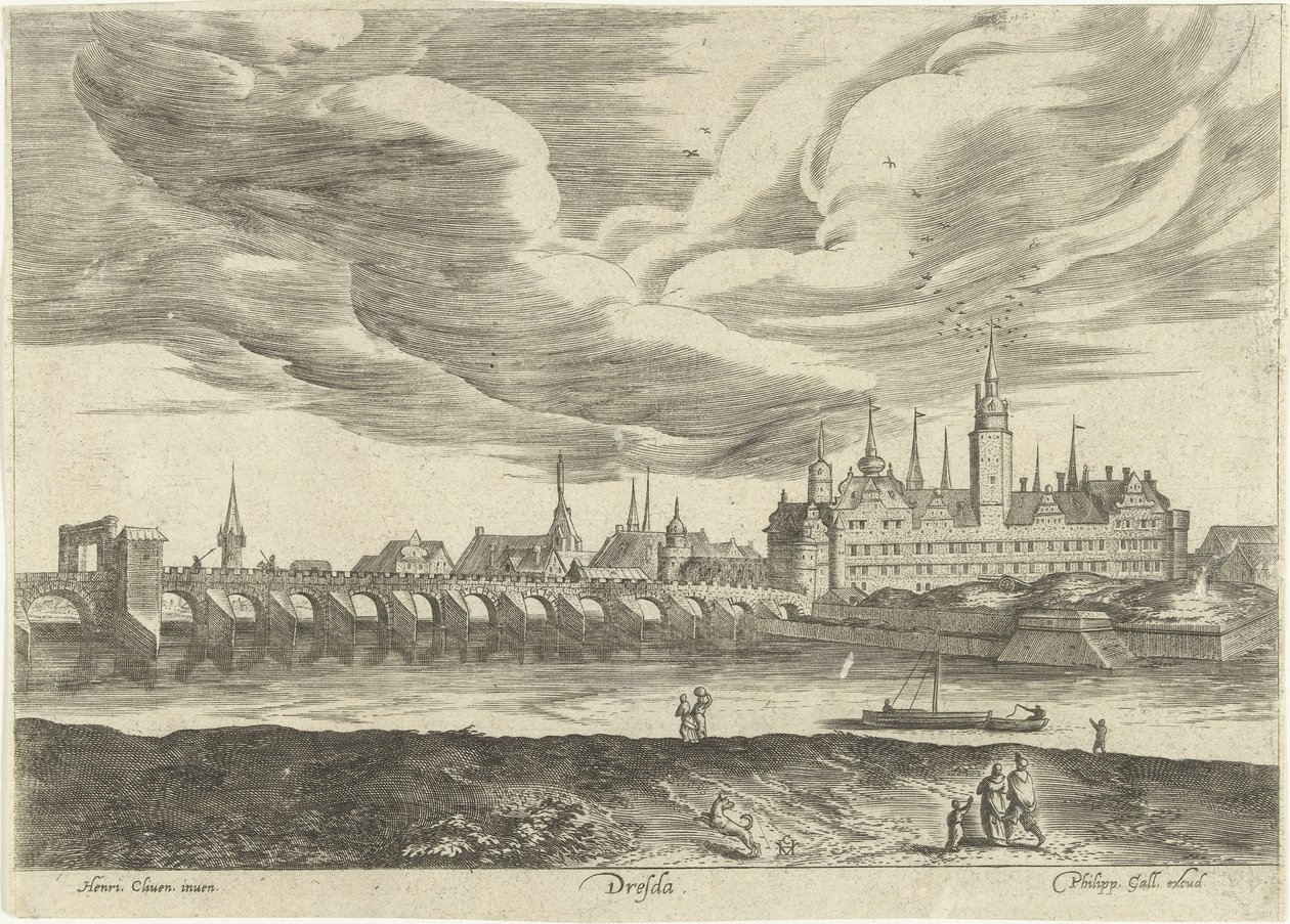 Dresden Dresda'nın görünümü (nesne üzerindeki başlık) Ruinarum varii prospektüsü (seri başlığı) by Anonymous