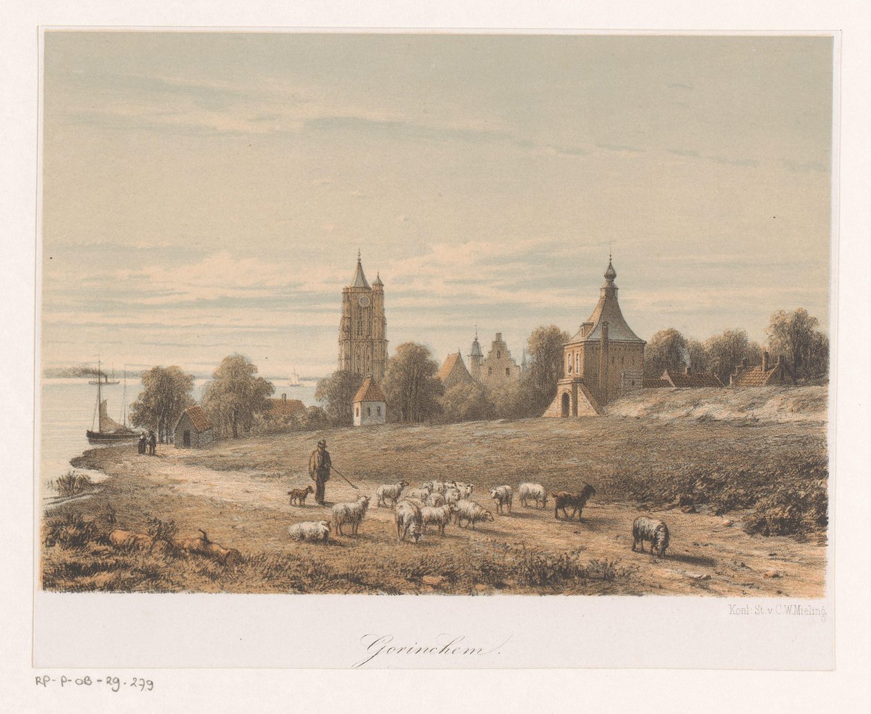 Gorinchem'in görünümü by Anonymous