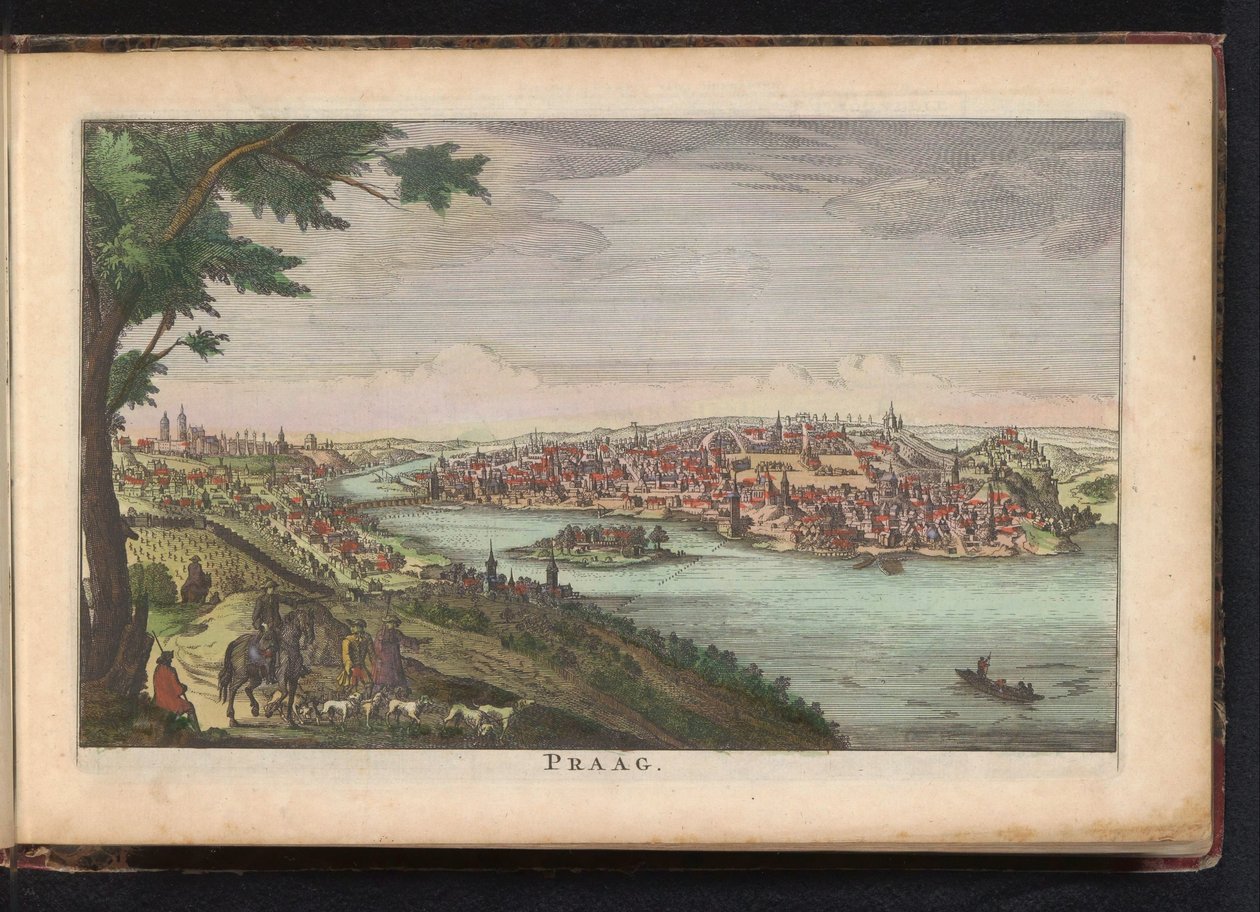 Prag manzarası Prag (nesne üzerindeki başlık) by Anonymous