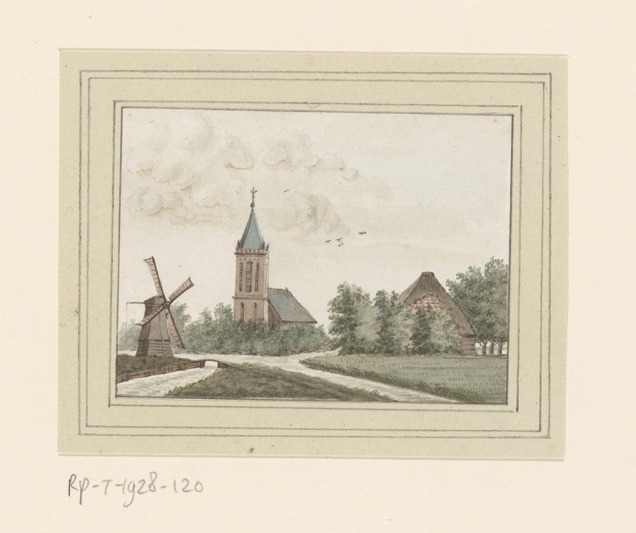Hoogwoud köyünün görünümü by Anonymous