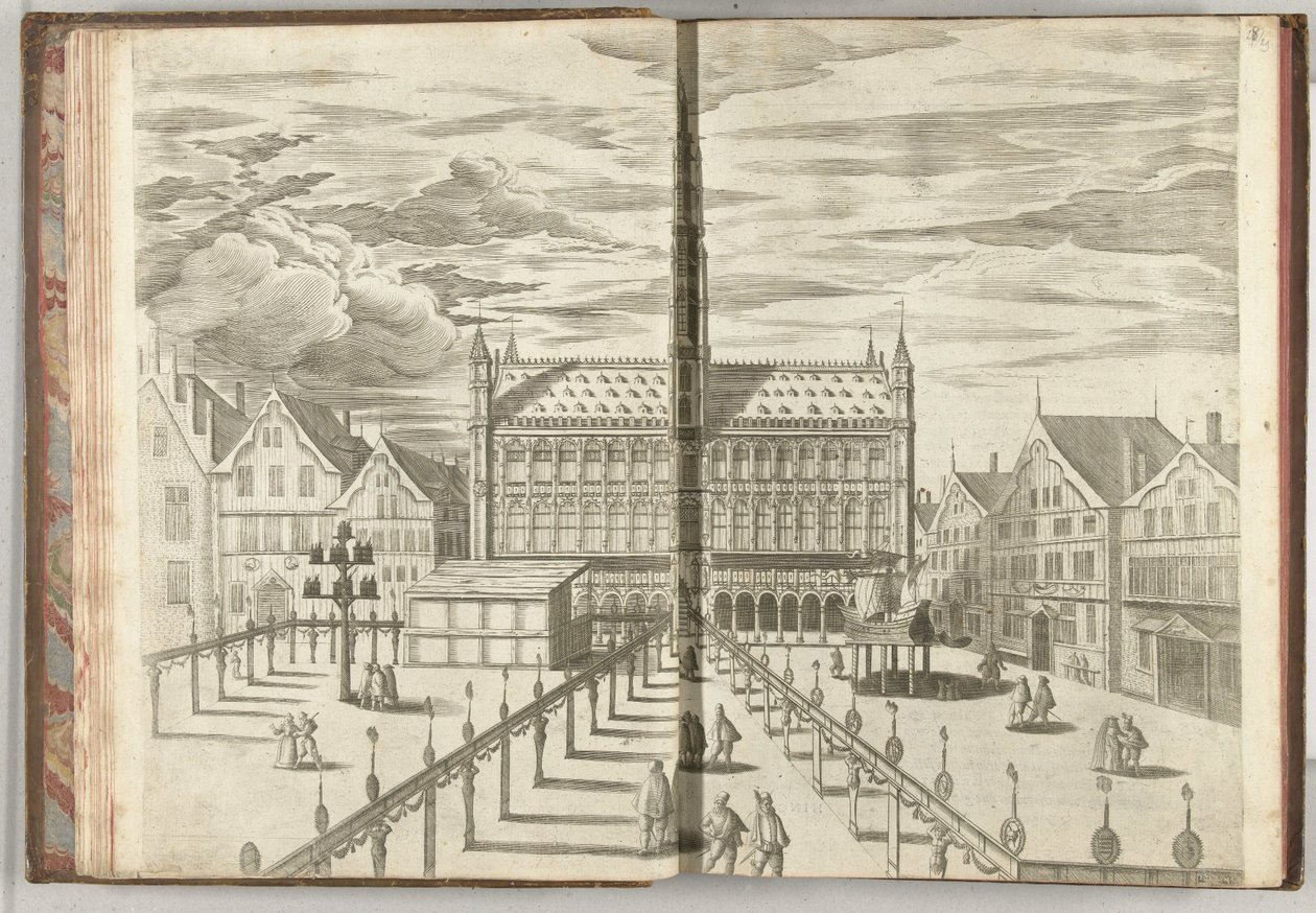 Hall of Fame ile Grote Markt, 1594 by Anonymous