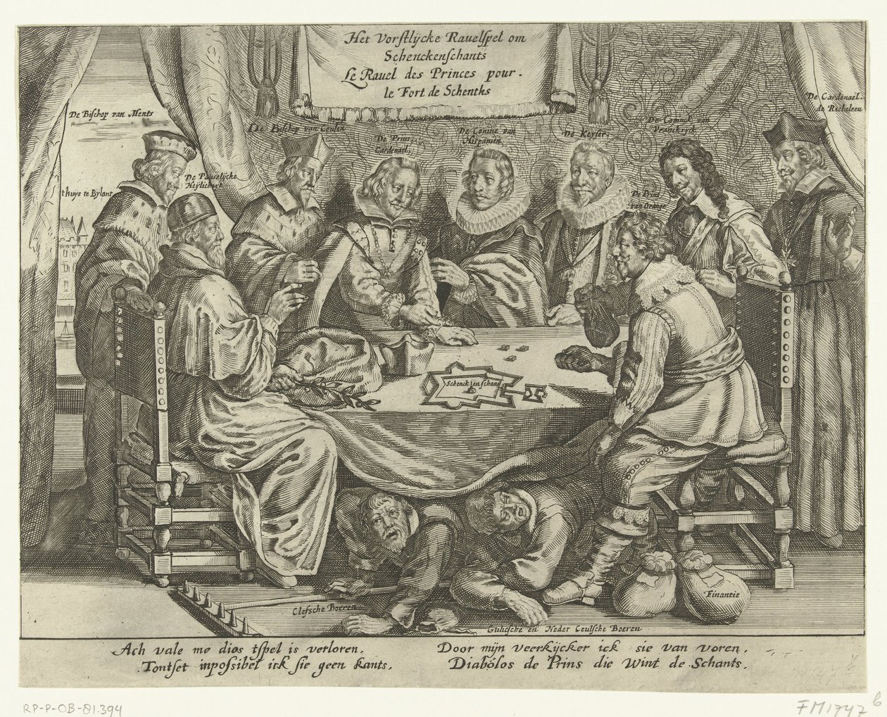 Schenckenschans için Oyun, 1635-1636 Vorstelijcke Ravelspel om Schenckenschants / Le Ravel des Princes, Fort de Schentks