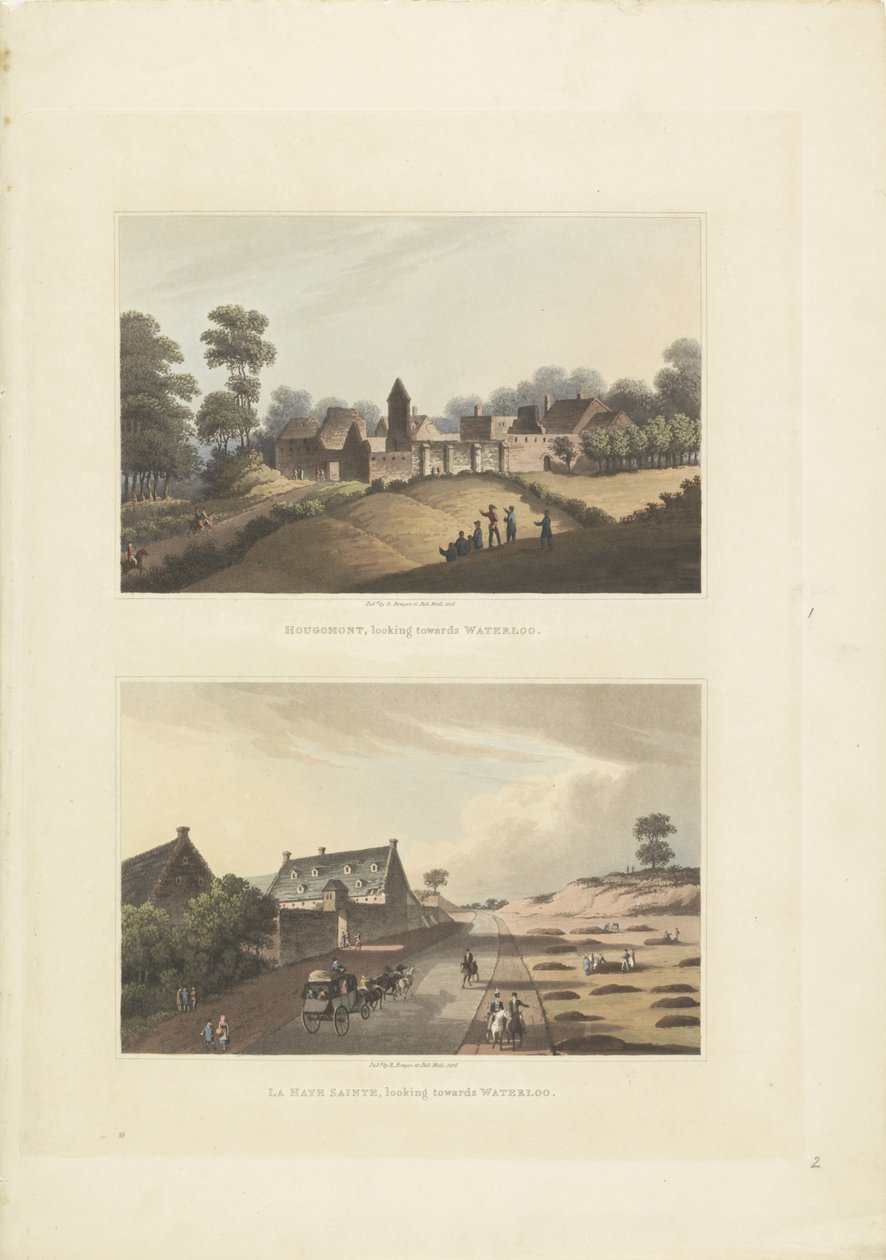 Hougoumont ve La Haye-Sainte Hougomont, Waterloo / La Haye Sainte