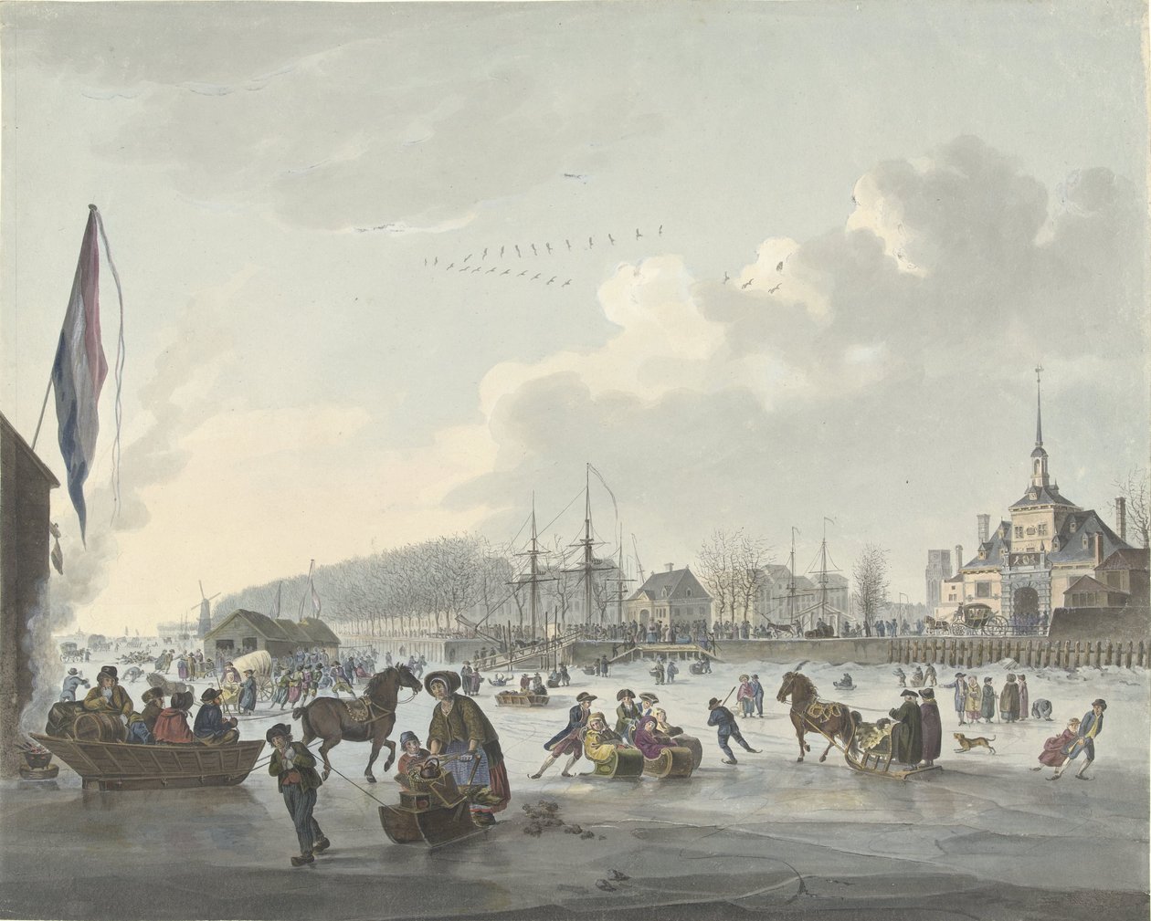 Rotterdam için Dondurma Eğlencesi, 1784 dolayları by Anonymous
