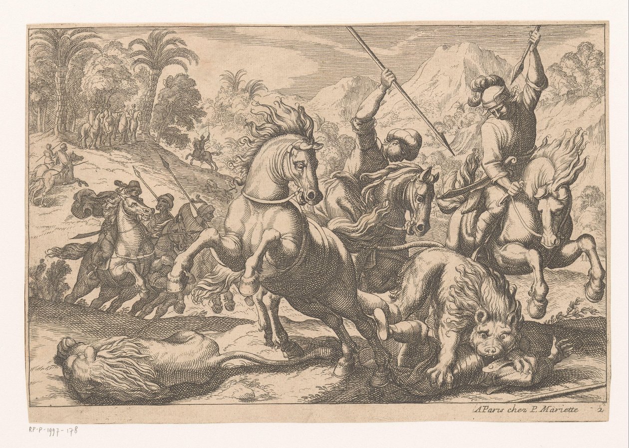 aslan avı by Anonymous