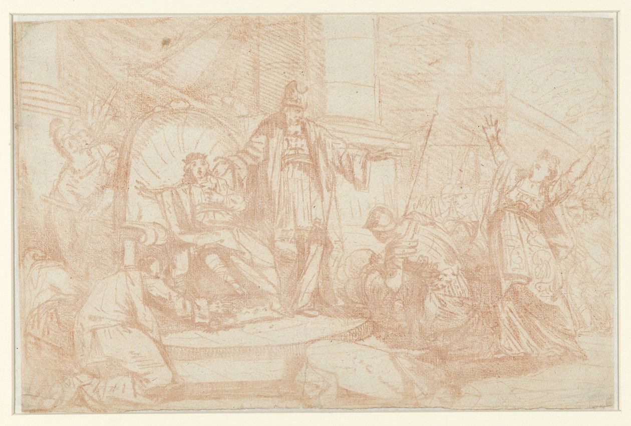 Yehoyada, Yehoaş'ı kral ilan etti by Anonymous