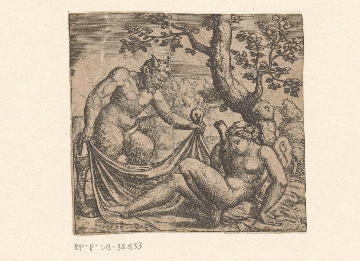 Jüpiter ve Antiope by Anonymous