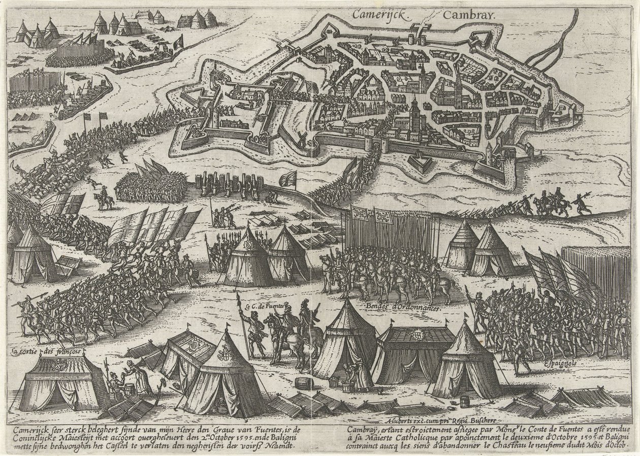 Cambrai, Fuentes tarafından kuşatıldı ve ele geçirildi, 1595 by Anonymous
