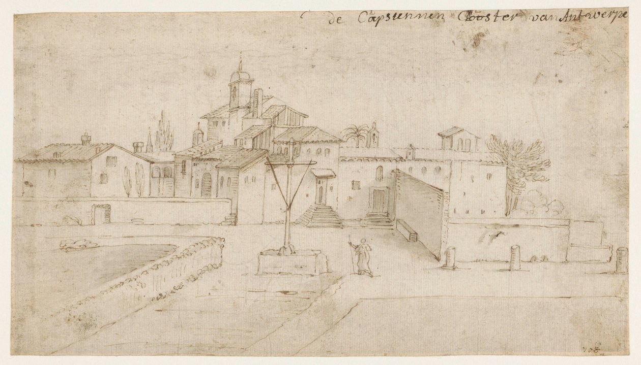 Anvers'teki Capuchin Manastırı (?) by Anonymous