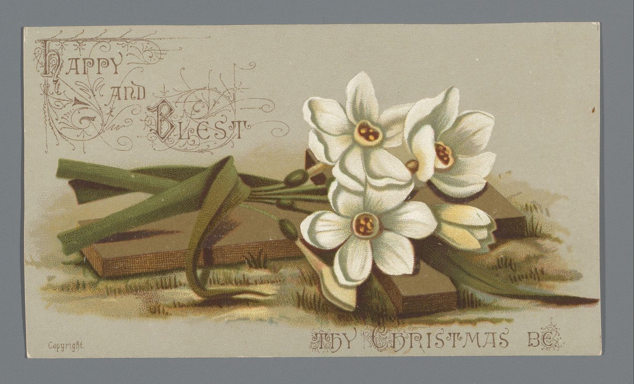 Louise E. Jaceard'dan Bayan Six'e 1882 Noel kartı by Anonymous