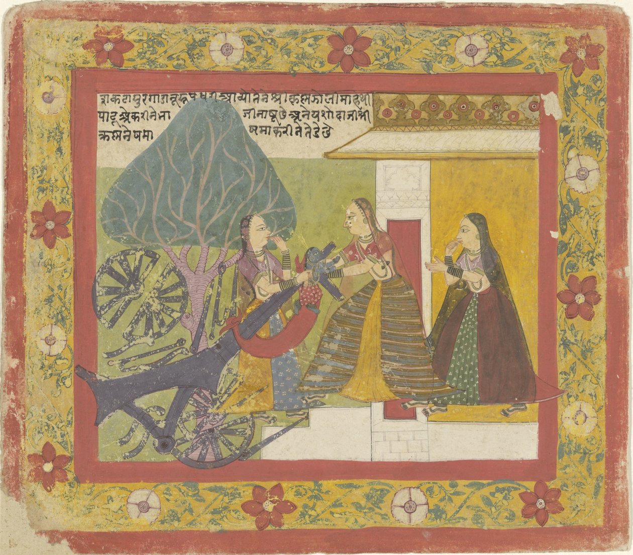 Krishna savaş arabası iblisini yok etti by Anonymous