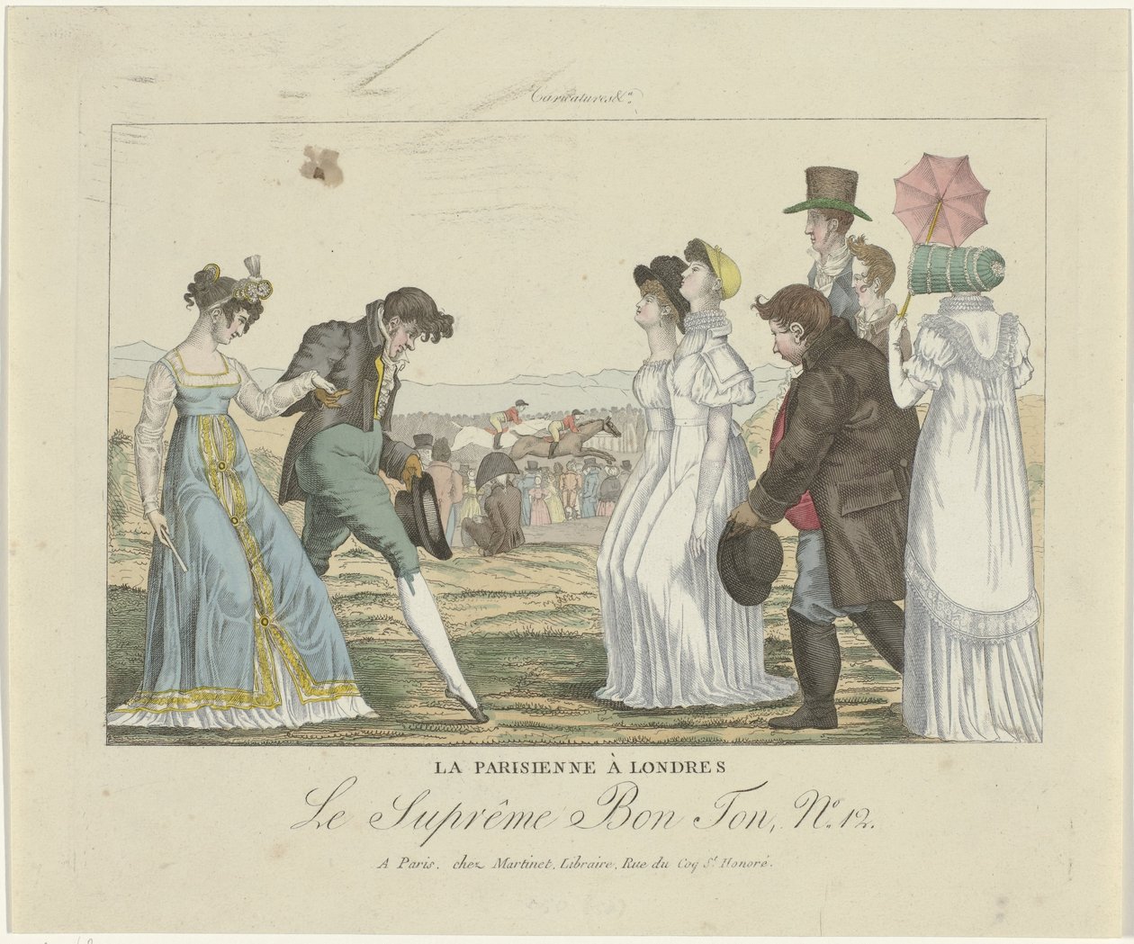 Yüce Bon Ton. Karikatürler, 1800-1815, No 12: Londra