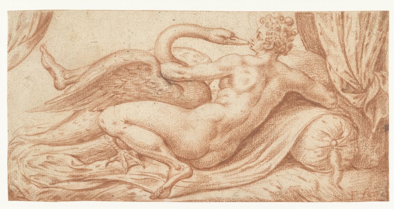 Leda ve kuğu by Anonymous
