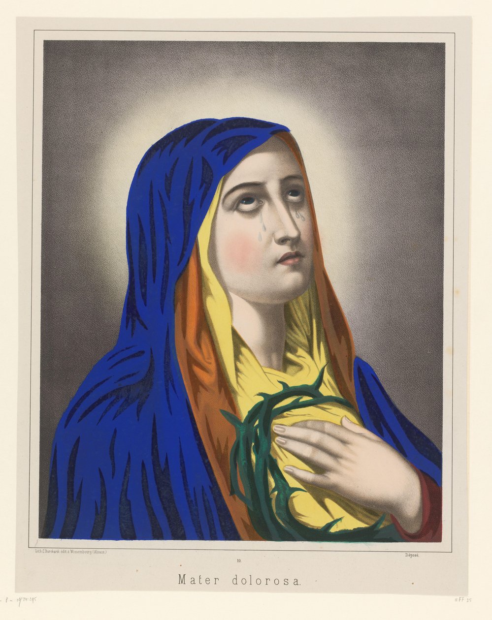 Maria als Mater Dolorosa Mater Dolorosa (nesne üzerindeki başlık) by Anonymous