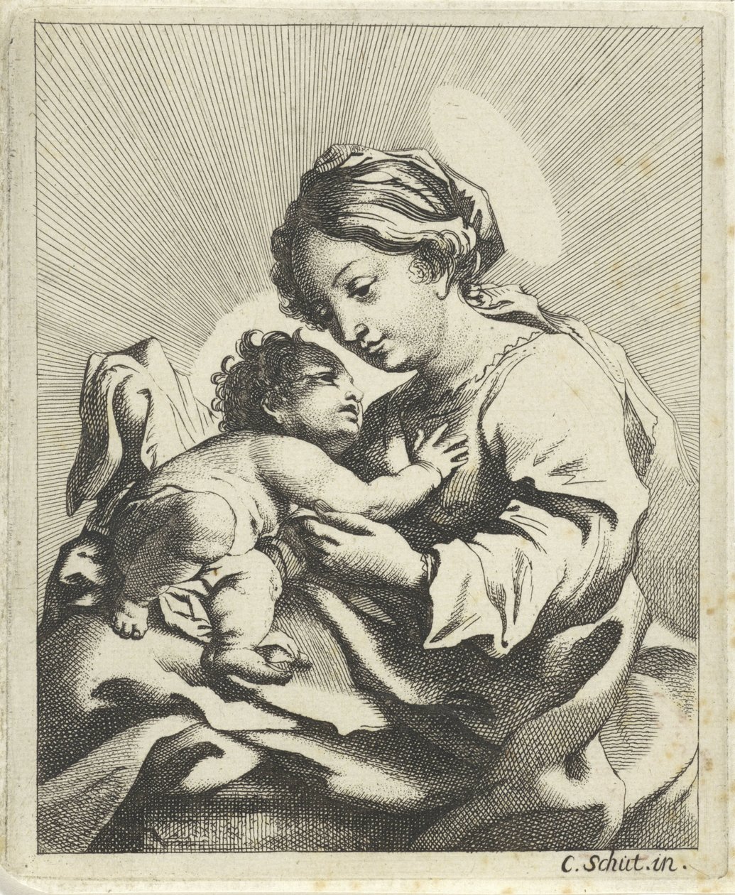 İsa Çocuk ile Meryem by Anonymous