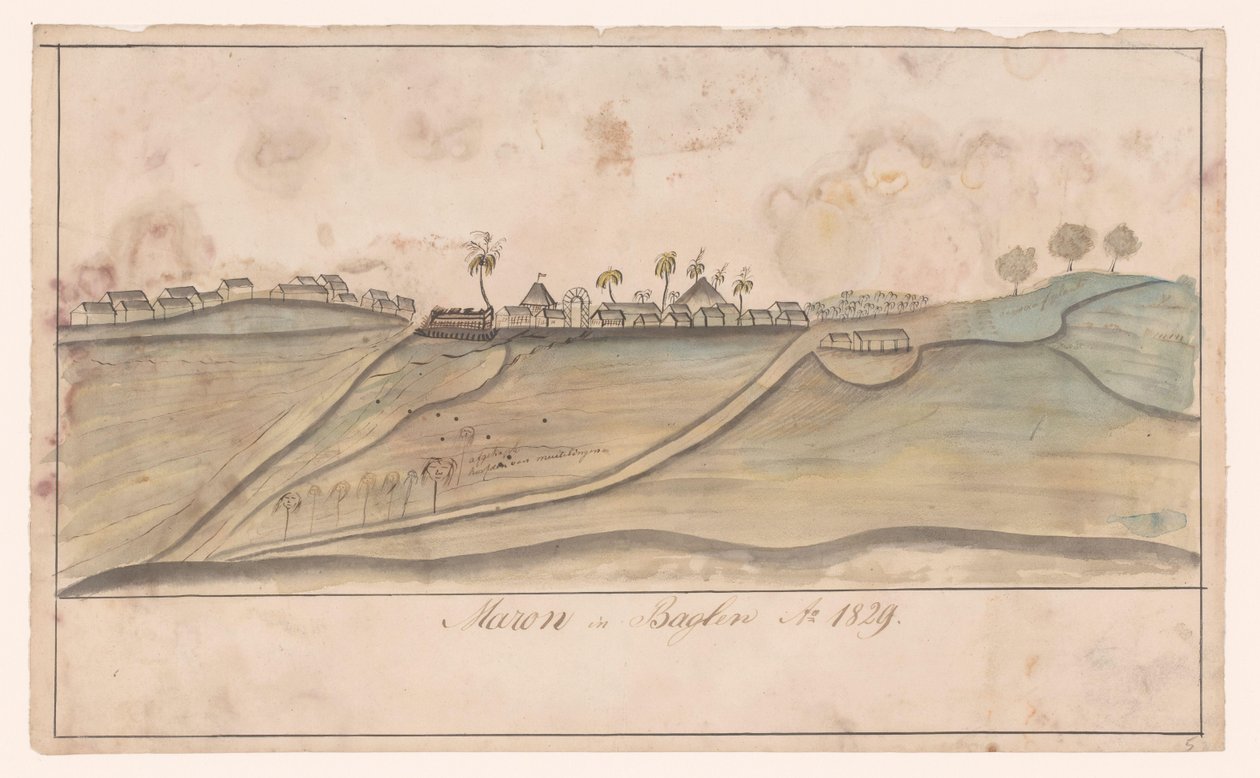 Baglen'de Maron Baglen Ao'da Maron. 1829 (nesne üzerindeki başlık) by Anonymous