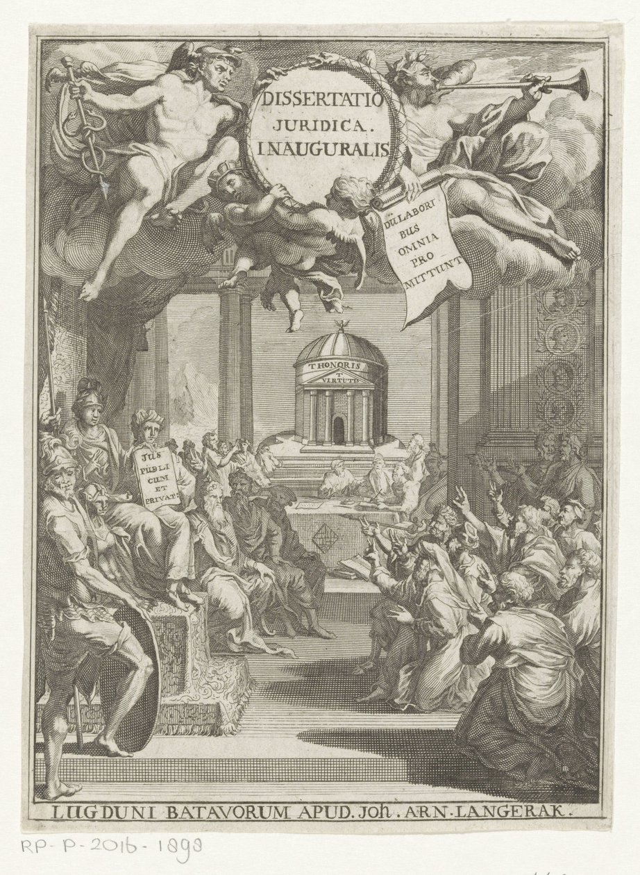 Minerva ve Diz çökmüş Alimler Dissertatio juridica inauguralis (nesne üzerine başlık) by Anonymous